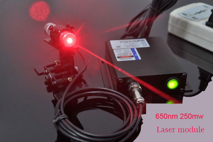 实验室光源/三菱665nm 250mW 红色激光模组/点状/包括支架和电源变压器
